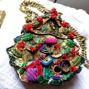 Mary Frances Deck The Halls Christmas tree bag
